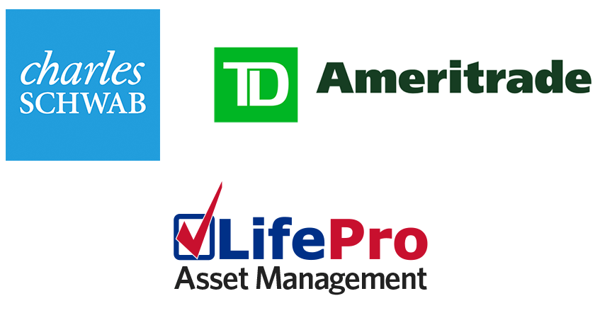 Charles Schwab, TD Ameritrade, and LifePro Asset Management